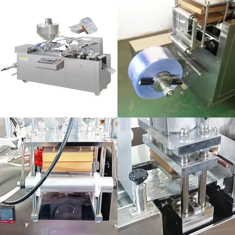 2026 CE DPP 80 140 Automatic Liquid Blister Packing Machine for Honey Gel Cometic Olive Oil Chocolate Jam Tomato Ketchup