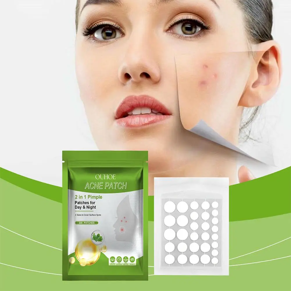 

NEW High-end 300PCS Hydrocolloid Pimple Patches For Day And Night Use Invisibal Natural Waterproof Blemish Spot Facial Mask W0Y9