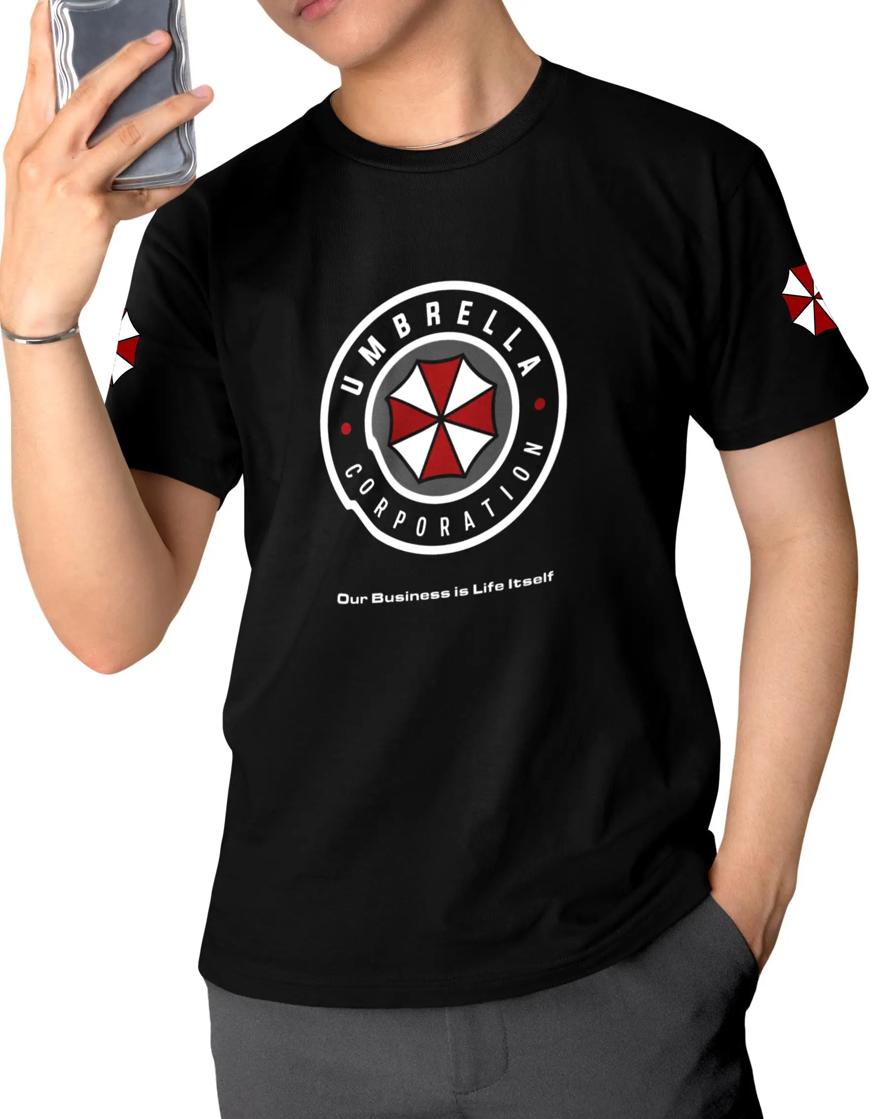 2026 Resident Evil T-shirt Men and Women Cotton Summer Clothing Gothic Fashion Y2K Short Sleeved Top Streetwear Unisex