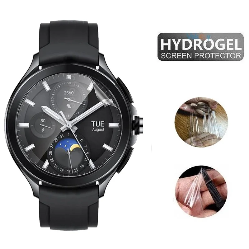 ฟิล์มป้องกันหน้าจอ TPU hydrogel 10ชิ้นสำหรับ Xiaomi WATCH 2 Pro smartwatch HD แบบใสนุ่ม