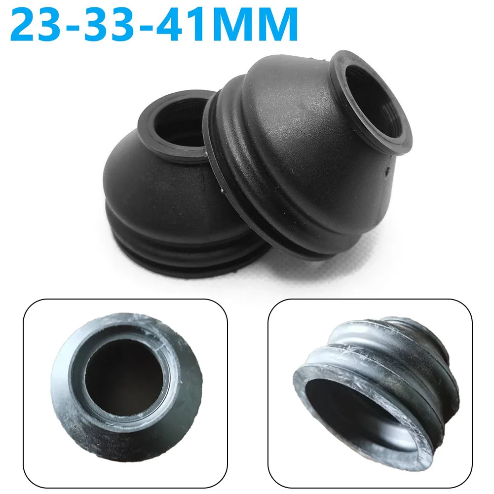 

2PCS Silicone 23X41X33MM Tie Rod End And Ball Joint Dust Boots Cover Universal Clip-On Rubber Ball Joint Boot Accessories