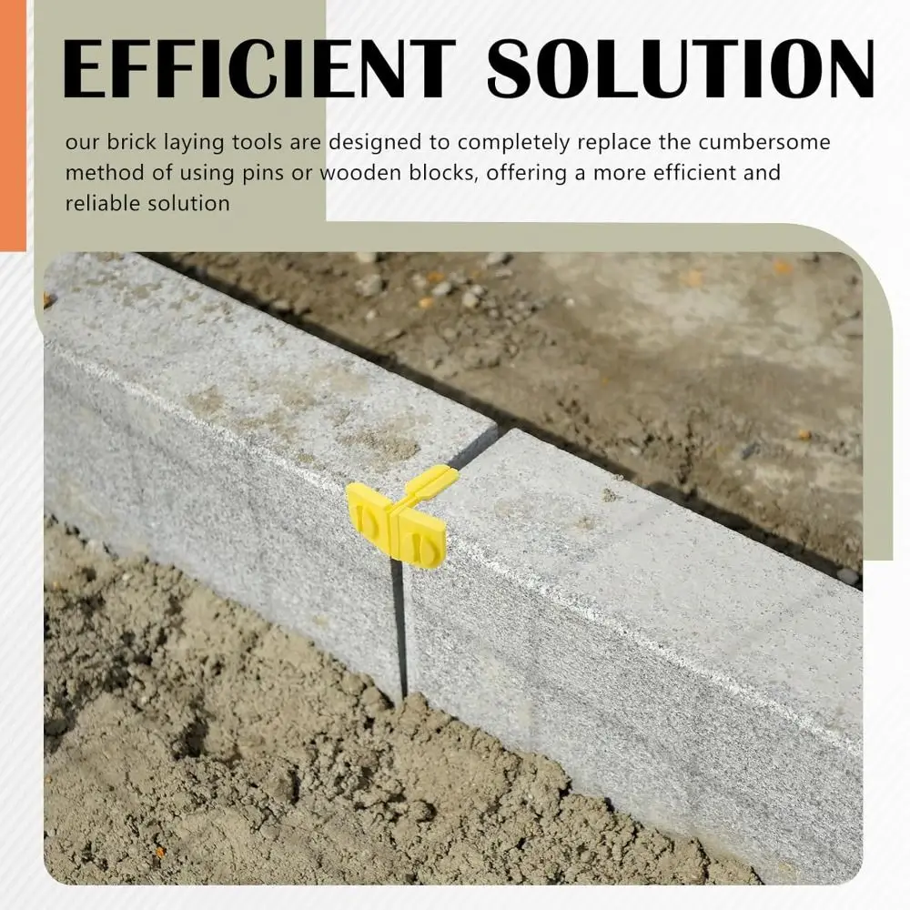 2Pcs New Plastic Builders Line Anchor Reusable Sturdy Corner Brackets Easy to Use Brick Line Anchor Block Laying