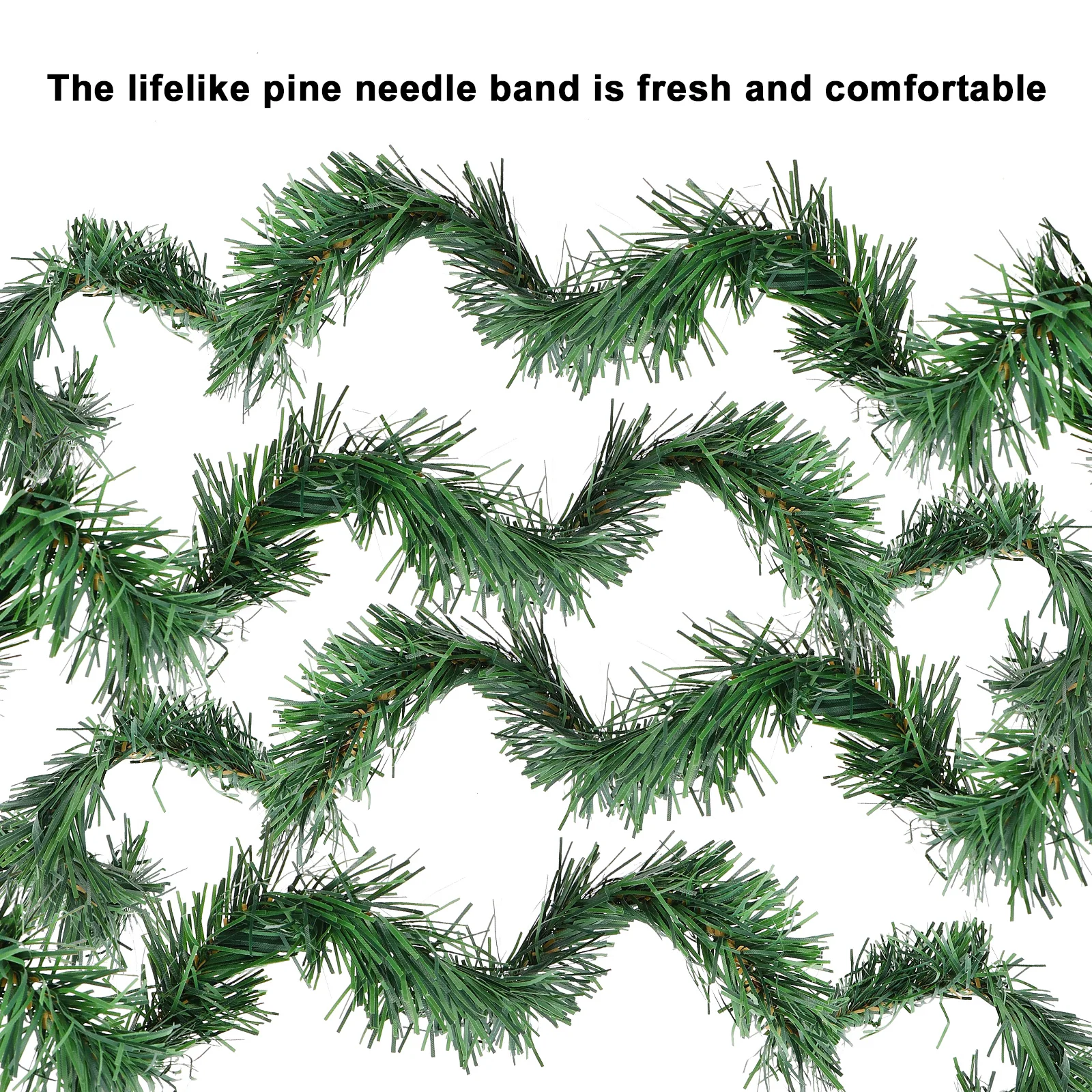 

2pcs Artificial Pine Needles Festive Decor Simulation Christmas Tree Pendent Realistic Home Ornament Fresh Green Fake Pine Decor