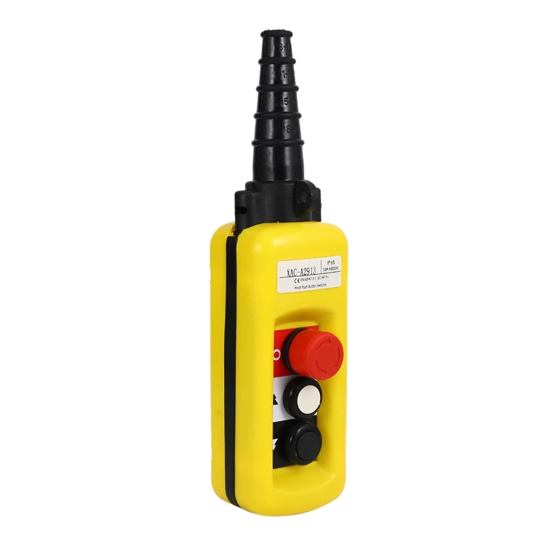 Ciondolo di controllo dell'ascensore 0 Interruttore a pulsante portatile impermeabile con maniglia di sollevamento elettrico, 2 pulsanti con-AB09