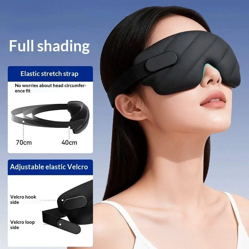 Stereoscopic Sleep Eye Mask Light Blocking Breathable Adjustable Washable Reusable Eye Cover for Student Dorm Nap