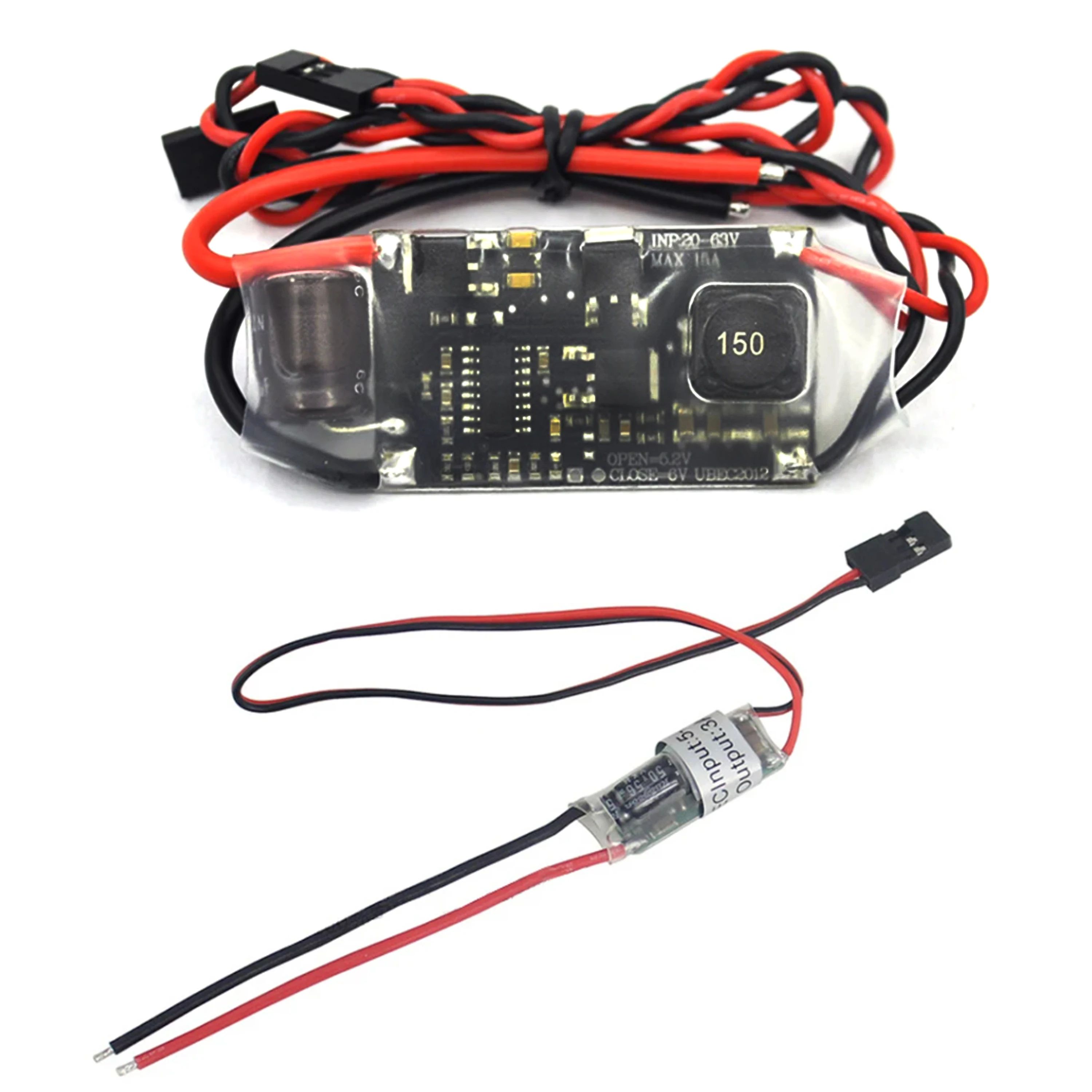 5V 3A 5A 7A 15A External UBEC Voltage Regulator Anti-interference Support 2S-12S Receiver Power Supply for RC Airplane Aircraft