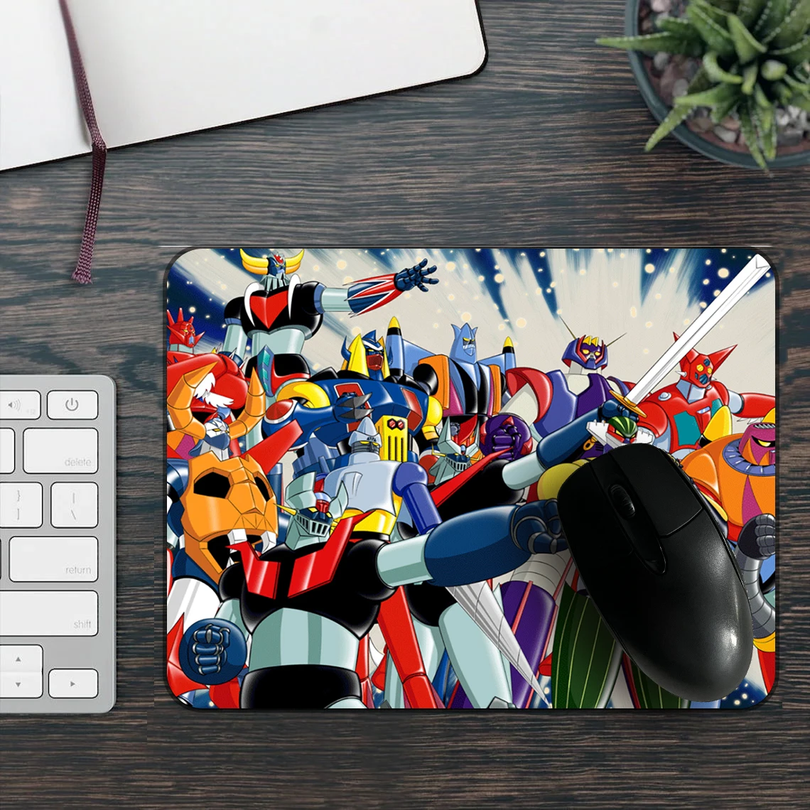 Mini Rubber Mouse Pad Goldorak Gaming Speed Office Computer Accessories Desk Mat Small Size UFO Robot Grendizer 1pc/2pc Packing