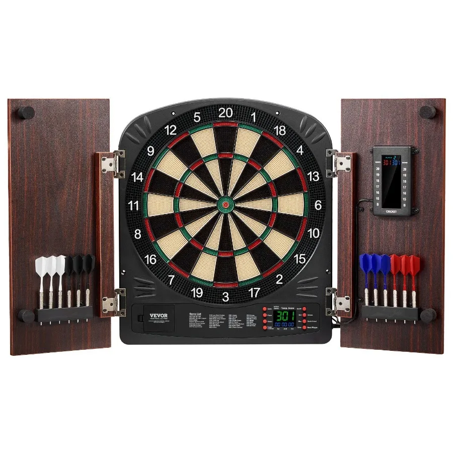 

Dartboard and Cabinet Set Complete with All Accessories Easy Assembly