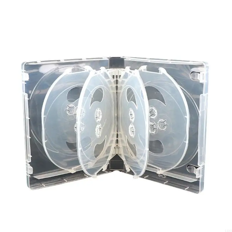 L9NA 10 DVD Jewelry Case with Assembled Clear Tray Standard Empty Clear Replacement