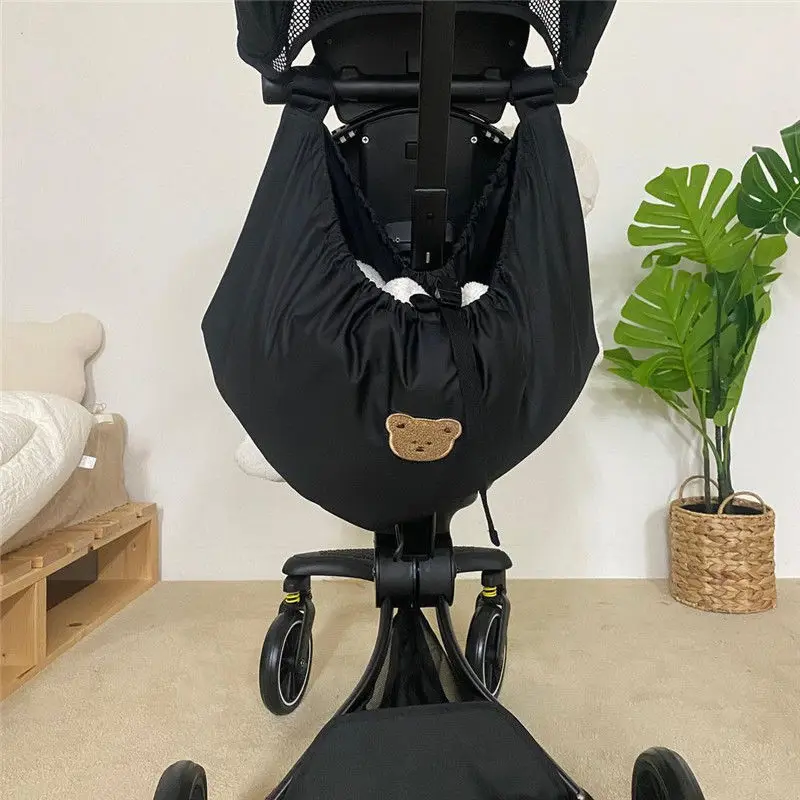 Tragbare Kinderwagen Hängen Tasche Große Kapazität Baby Kinderwagen Organizer Cartoon Bär Auto Kinderwagen Lagerung Taschen für Flasche Windel Spielzeug – Detail 4
