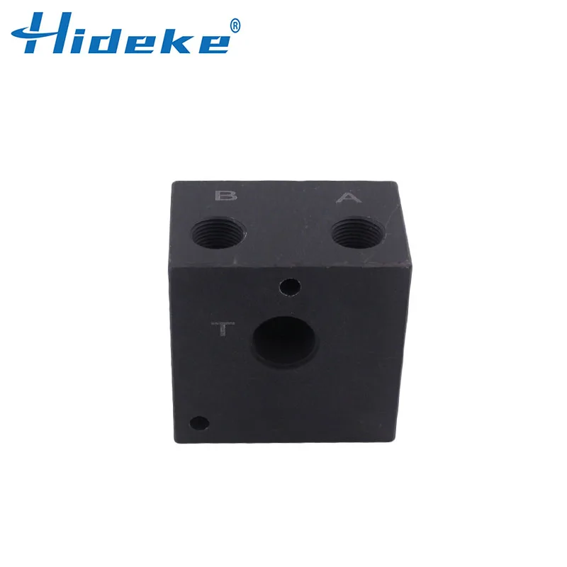 02-1W Hydraulic directional valve base manifold for SWH/DSG-/01/02 4WE6 Solenoid valve installation valve oil circuit block DN6
