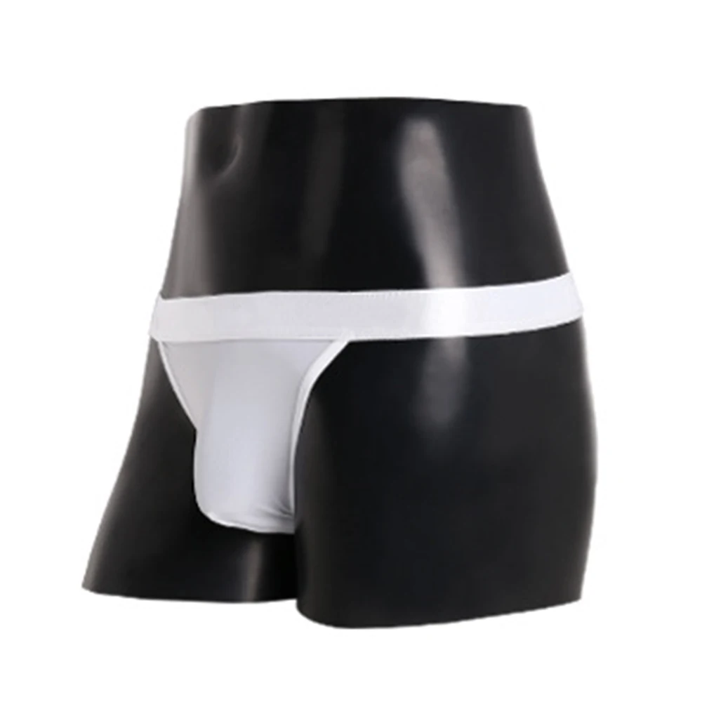 حار بيع العلامة التجارية الجديدة سراويل الذكور U محدب الملابس الداخلية مثير سلسلة ملخصات شفافة بيكيني الحقيبة سراويل مثليون جنسيا الملابس #2