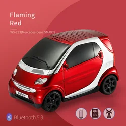 Compact Bluetooth Speaker Taxi Shaped Portable Stereo Wireless Sound Box Support TF Card FM Radio AUX HIFI Audio in Car Shape