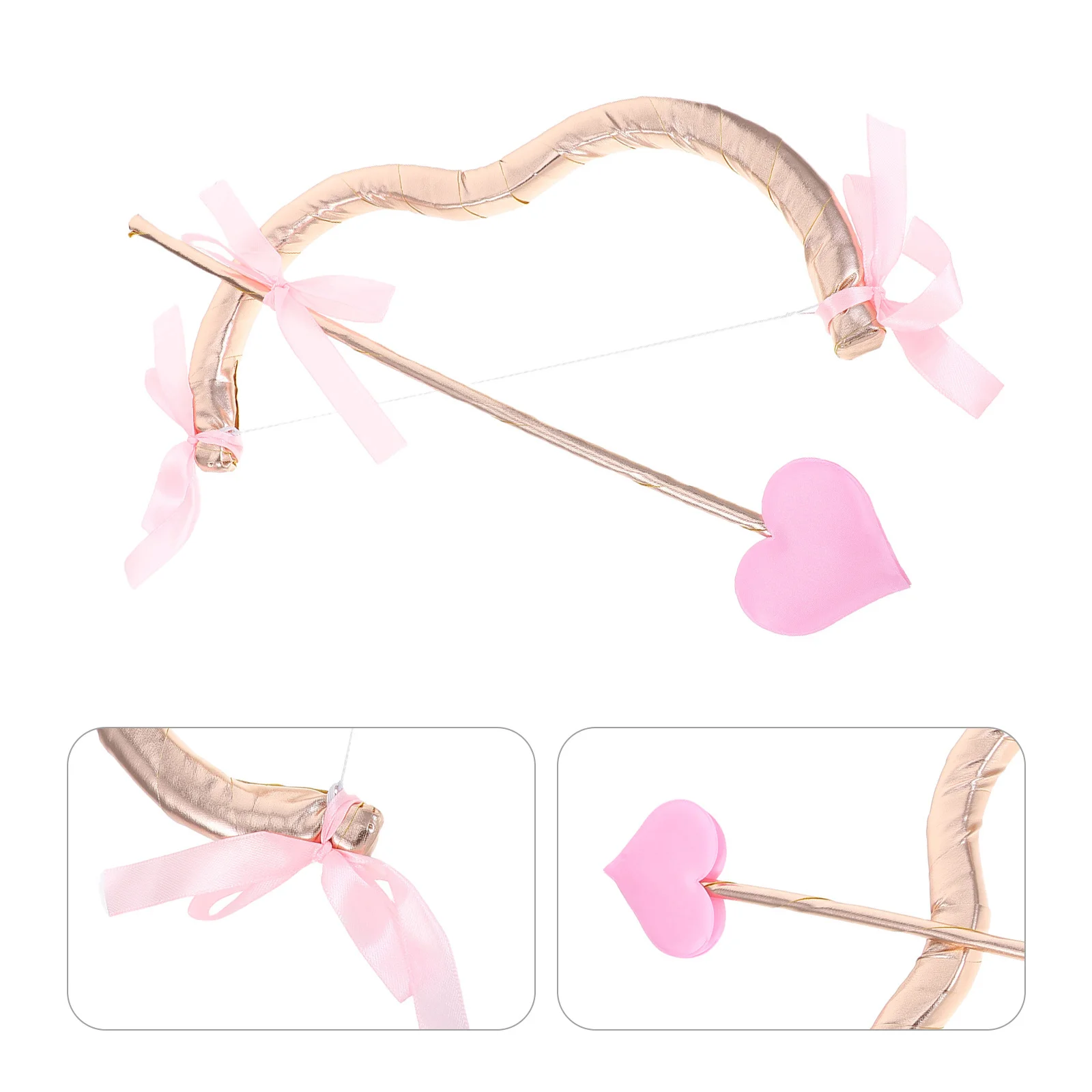 

Костюм Купидона с бантом, мини-лук и стрелы, набор Стрелы Купидона в форме сердца, аксессуар на День святого Валентина, косплей для взрослых, декор для свадебной вечеринки