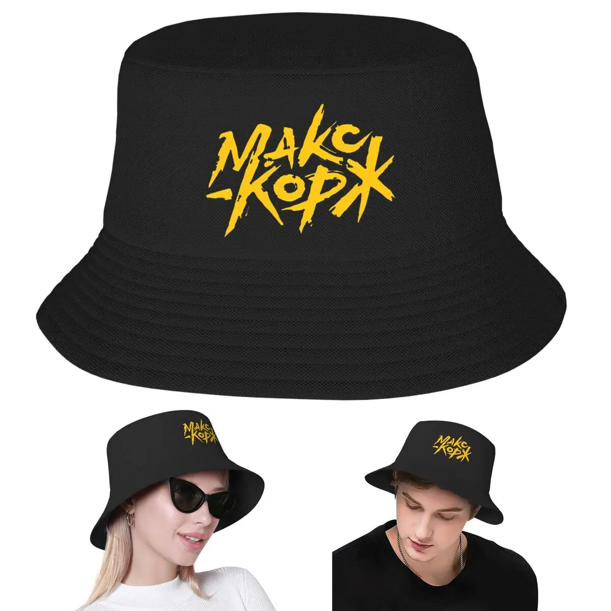 Max Korzh Fan Makc Kop Bucket Hat Panama Bob Hats Outdoor Hip Hop Reversible For Summer Beach Fishing Unisex Fisherman Caps