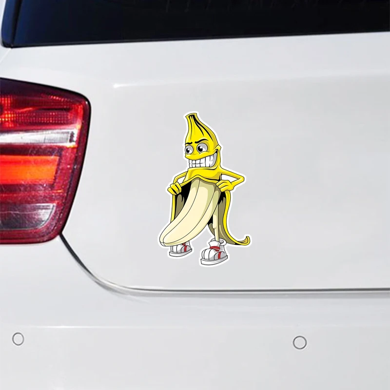 Funny Banana Flasher Peelable Stickers Vinyl Car Sticker Bumper Window Waterproof Decal