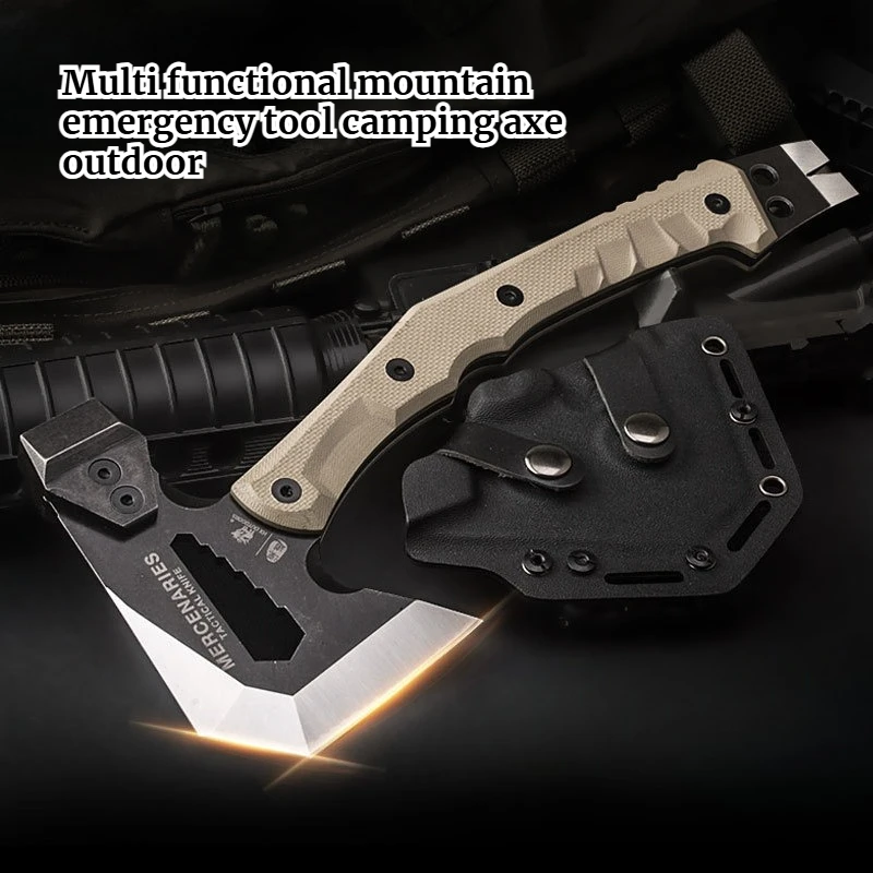

Multi Functional Outdoo Rhigh Quality Tactical Emergency Mountain Cutting Convenient Camping Axe Outdoor Survival Equipment