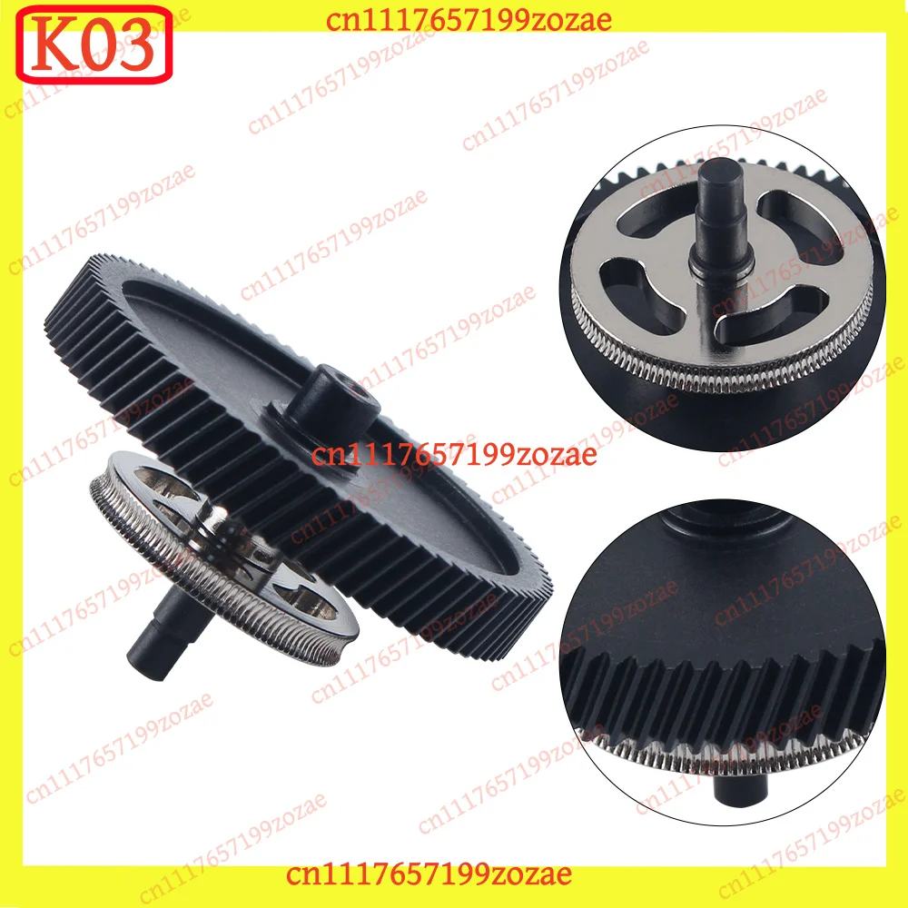 k03 Hardened Steel Helical Dual Extruder Gears for Bambu Lab H2D 3D Printer Replacement Parts