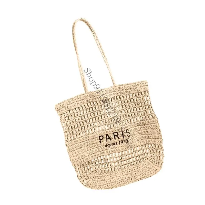

Airy Lattice Design Women Bag Recycled Paper Fiber Construction Multipurpose Carryall Bag 066F