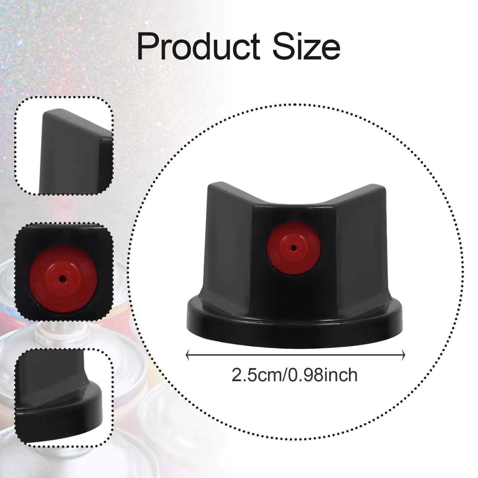 Spray Paint Nozzles Wide Spray Replacement for Graffiti Painting Parts Spraying Bottle Nibs for Home Improvement Auto Repair