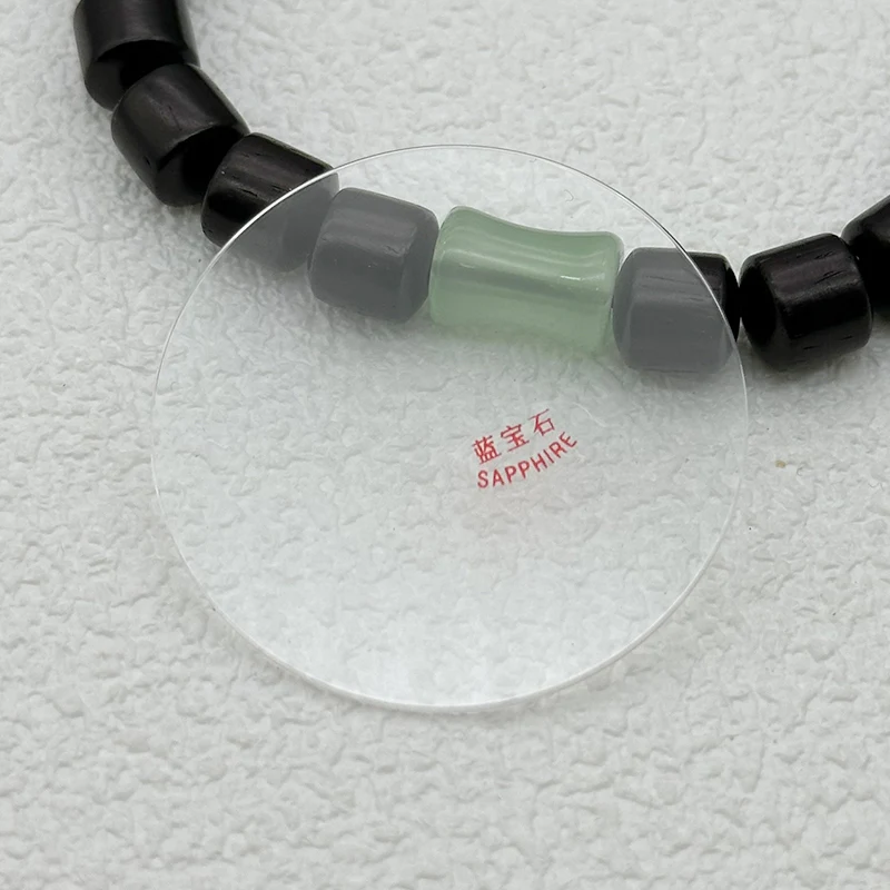 Flat Sapphire Glass Thick 1.0 mm Round Glass Crystals 20–38 mm Clear Sapphire Glass Watch Crystals Watch Case Components