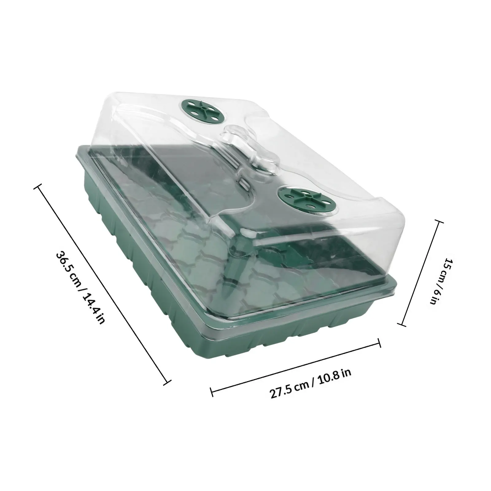 1Set Nursery Tray Plastic Breathable Cover Germination Tray for Sprouting Microgreens Planting Tool Starter Starter