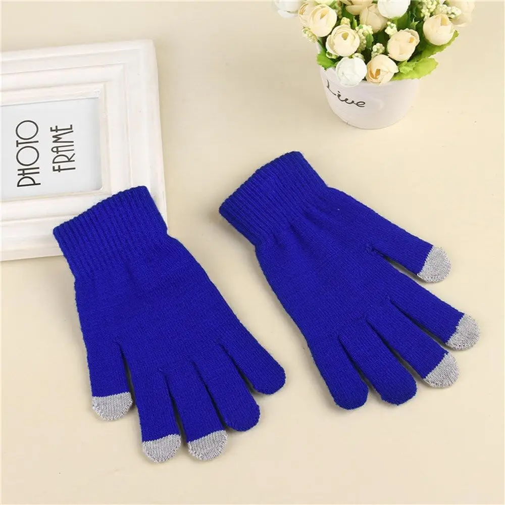 

Велоспорт Вождение Эластичные теплые перчатки с сенсорным экраном и полным пальцем Варежки Зимние перчатки