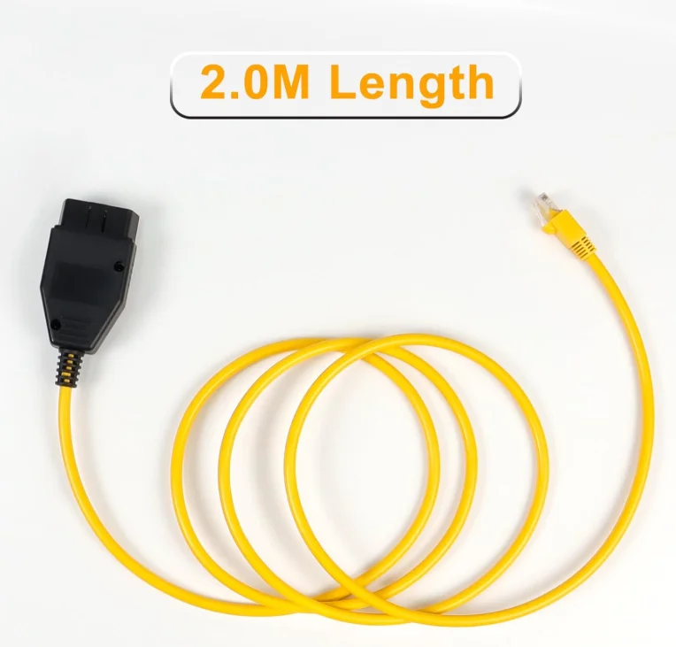 كابل واجهة Obd لترميز سلسلة BMW F متوافق مع كابل E-SYS ICOM ISTA+ Bootmod3 Bimmercode Obd ENET RJ45 إلى Obd2 Pro