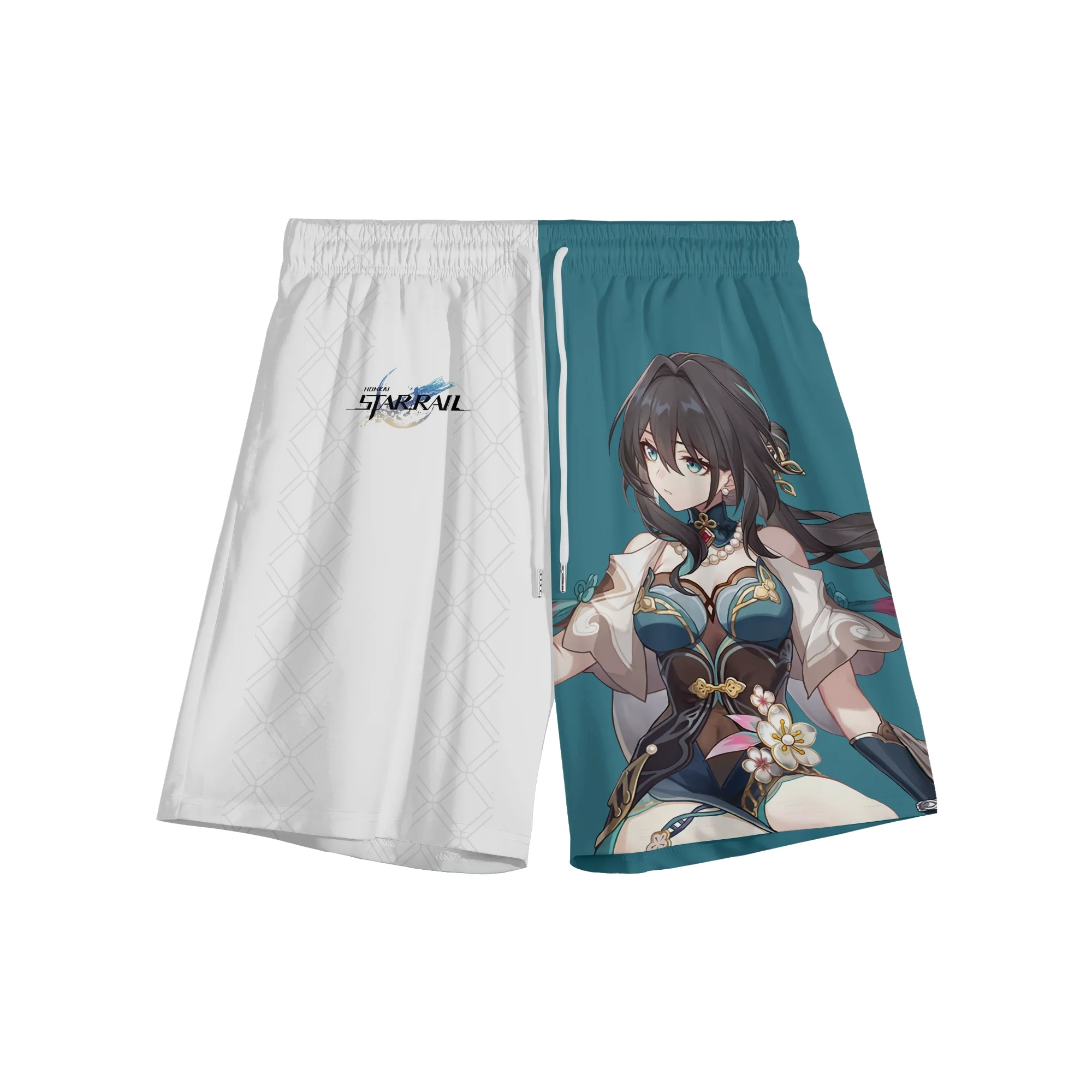 Popular Game Honkai Star Rail Graphic Men's Swim Trunks Outdoor Casual Cartoon Hawaiian Shorts Summer Vacation Beach Short Pants