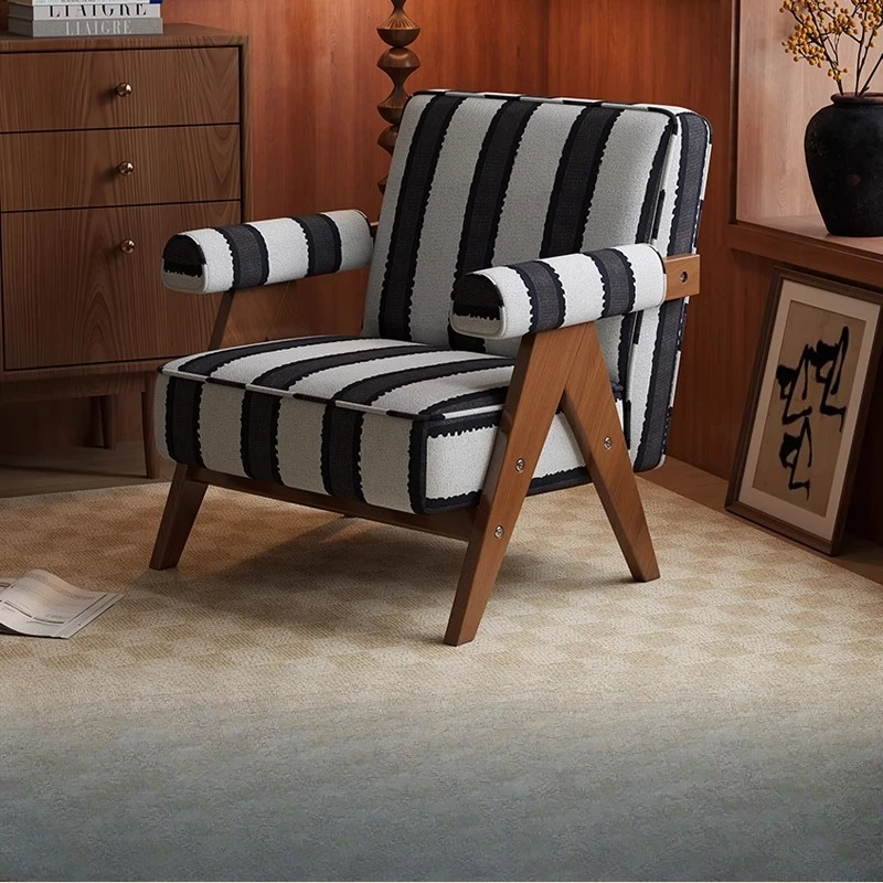 كراسي غرفة المعيشة لغرفة النوم الكسولة، حديقة خشبية، كراسي غرفة المعيشة المريحة، صالون فردي، أثاث منزلي لصالون Fauteuil #6