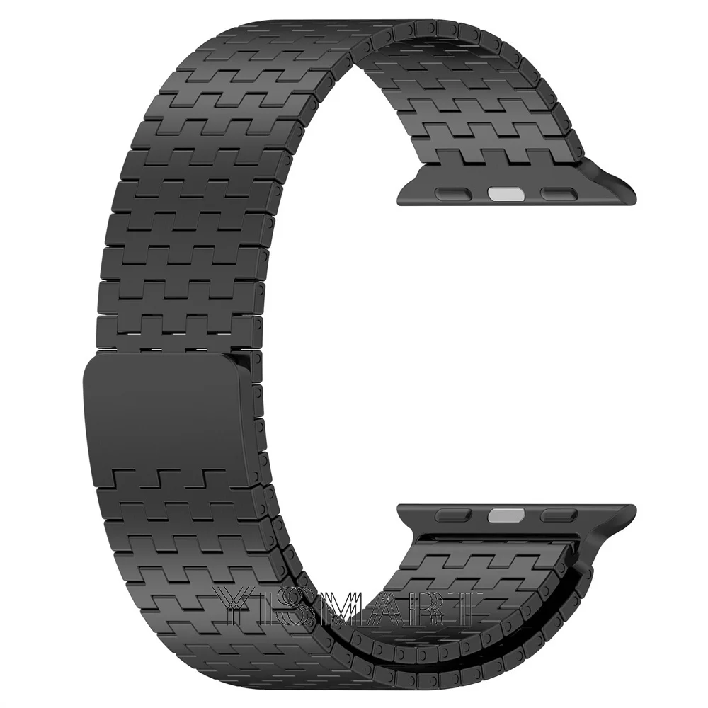 Apple Watch用ステンレススチールストラップ,Apple Watch用ストラップ7 8 45mm 41mm,iwatch ultra 49mm SE 6 5 44mm 40mm 38mm 42mm