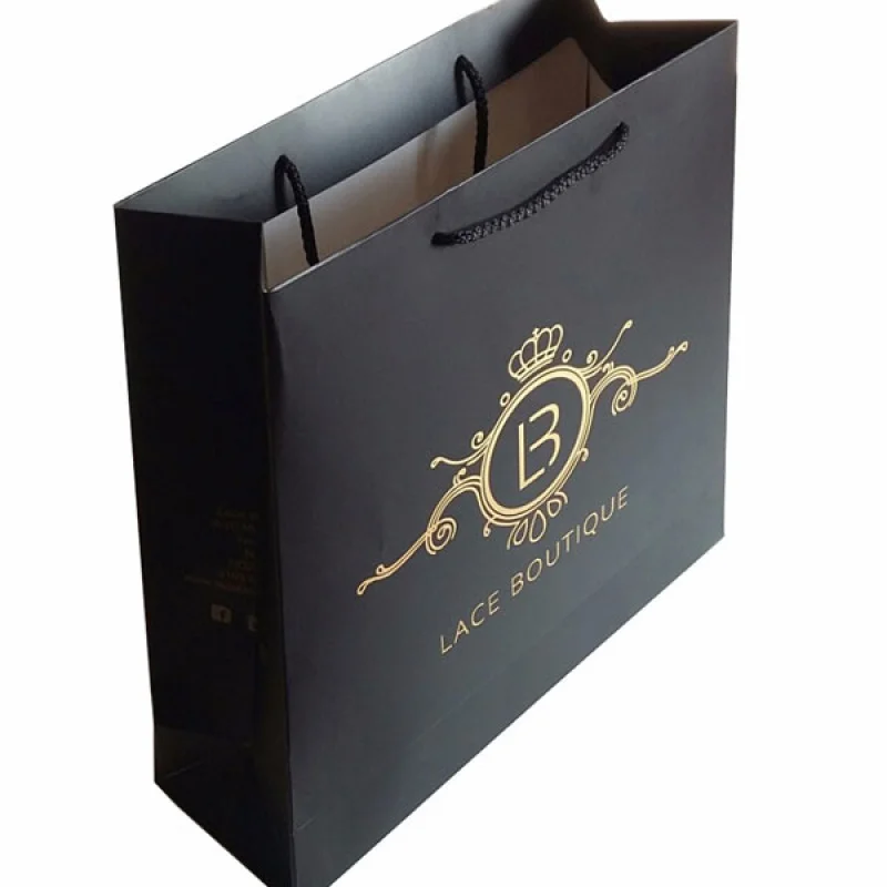 

100pcs size 40x30x10cm custom Low Cost Retail Printing Luxury Gift Shopping Paper Bag With Your Own Logo Print