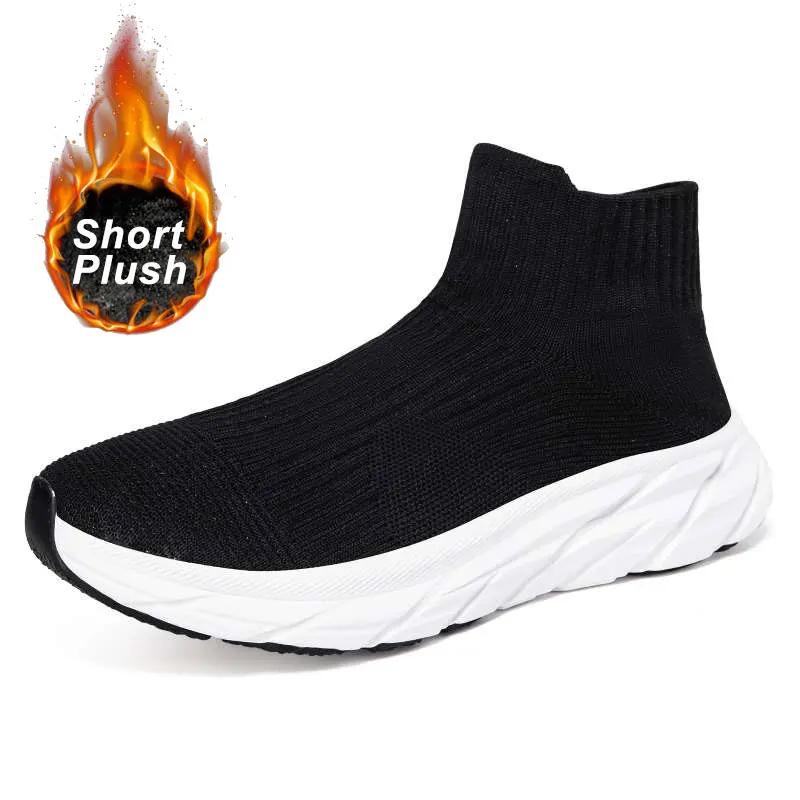 

MWY Women's Winter Sneakers Warm comfortable Ankle Socks Sneaker Men Sports Casual Shoes Zapatillas Deportivas Mujer Size 36-46