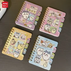 Miniso Chiikawa Notepad Cartoon Cute Coil Children's Color Inside Small Notebook Portable Student Stationery Wholesale