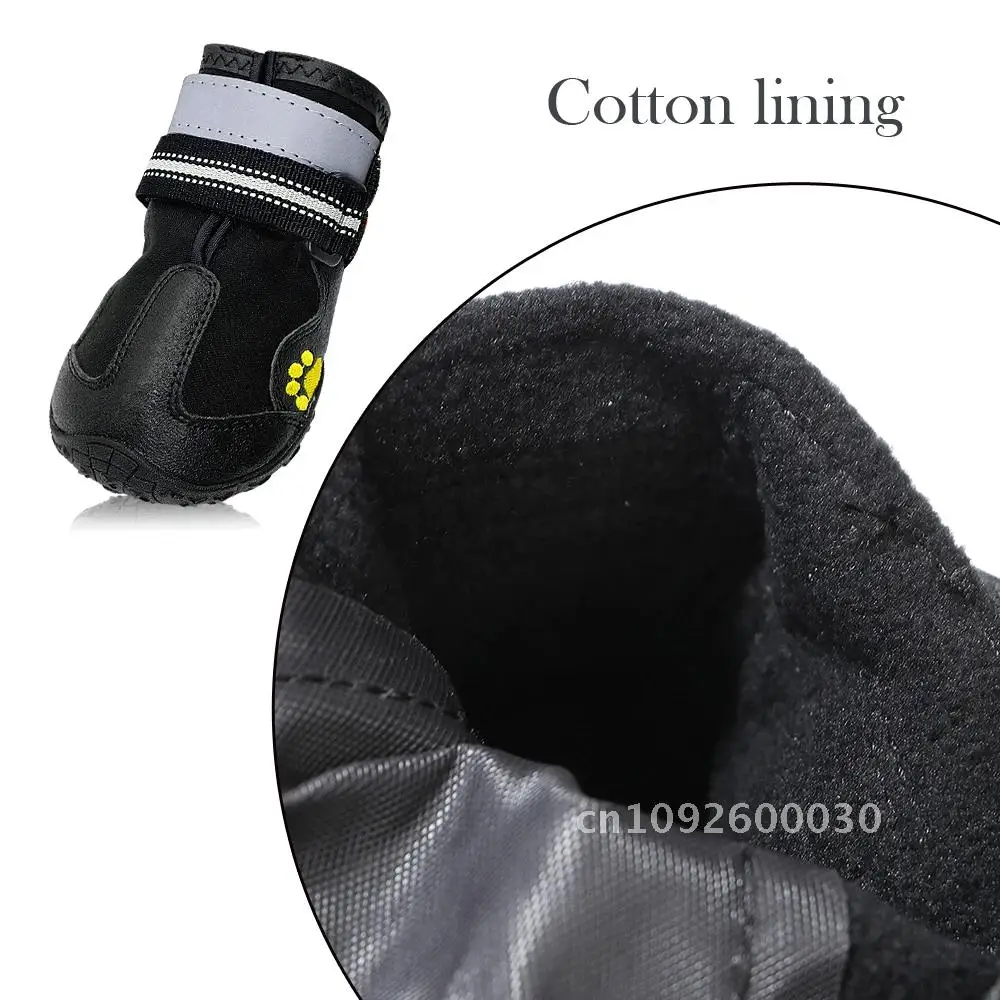 Reflective Dog Shoes Socks Winter Dog Boots Footwear Rain Wear Pitbull Anti Medium Shoes Dogs for Large Non-Slip Skid Pet