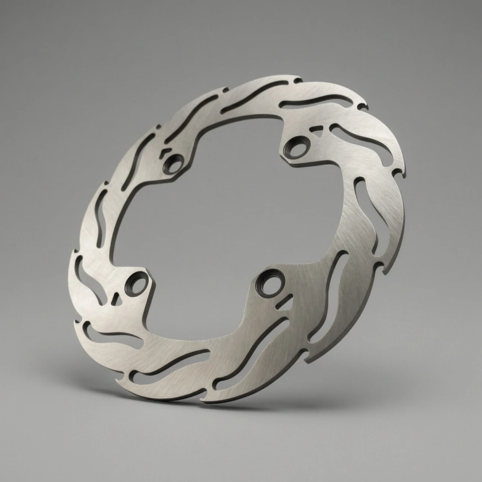 Front Brake Disc Precision Fit Front Brake Disc Rotor Corrosion-Resistant Stable Braking for Motorcyclists