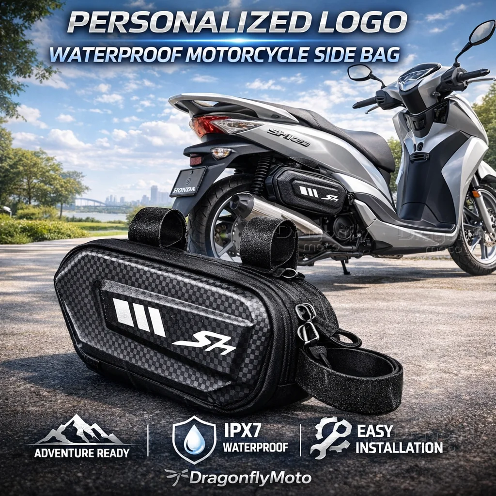 

For HONDA SH125 SH125i SH300 SH300i SH125 150i SH300 300i Motorcycle Side Bag Personalized Logo Waterproof Hard Shell Saddlebag