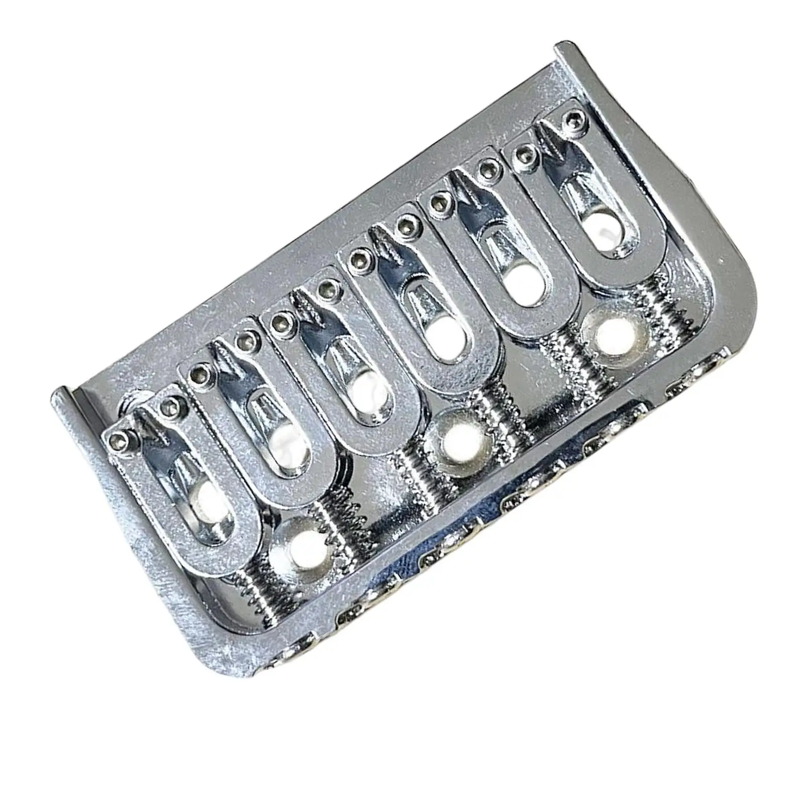 Electric Guitar Bridge Saddle Set Alloy 6 Strings Tailpiece Replacement Accessory for Guitar Equipment for Electric Guitar