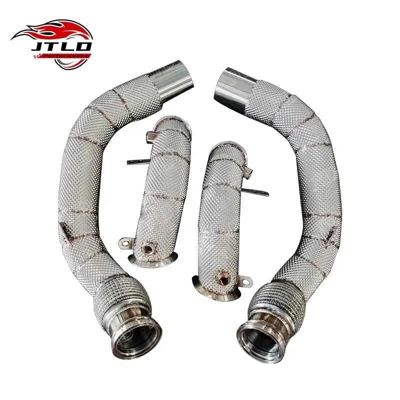 High Performance 304 Stainless Steel Exhaust Downpipe for BMW X5M F95 & X6M F96 Vehicles