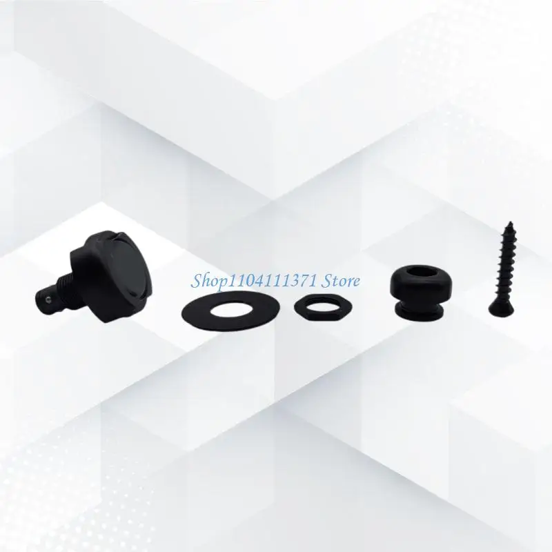 P9FC 2Pieces Guitar Strap Locks Easy to Use Guitar Strap Buttons Alloy Texture Bass Strap Locks Metal Guitar Pins for Guitar