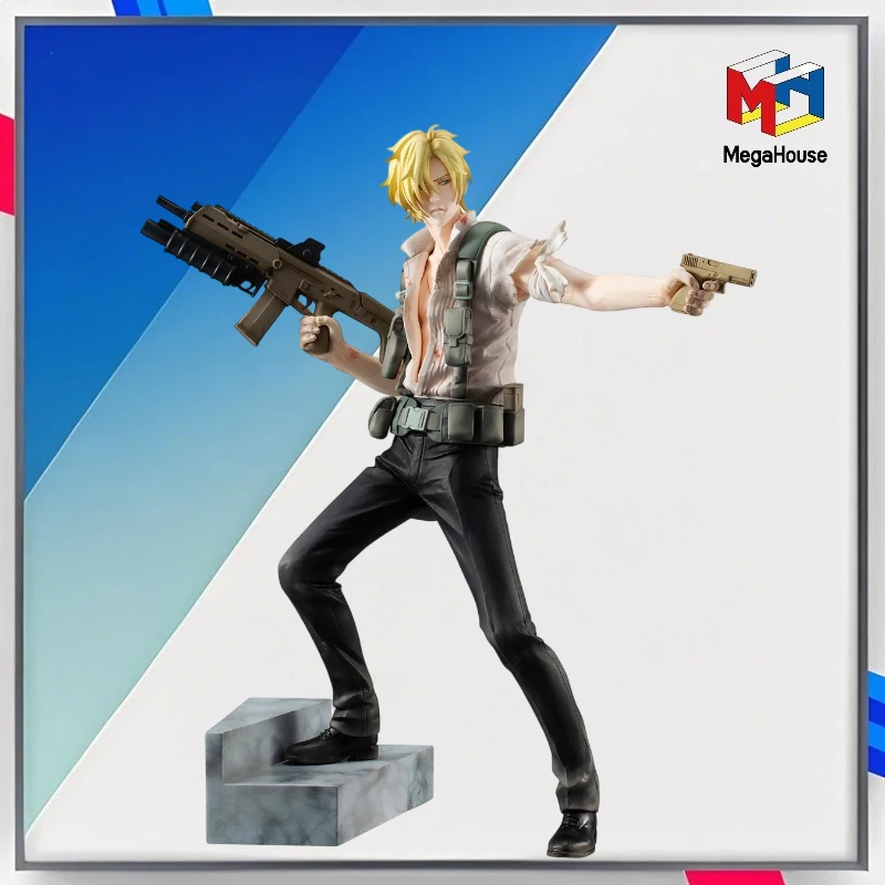 

23,5 см MH Mega House Banana Fish Ash Lynx ПВХ Фигурки Коллекционная модель игрушки подарок на день рождения