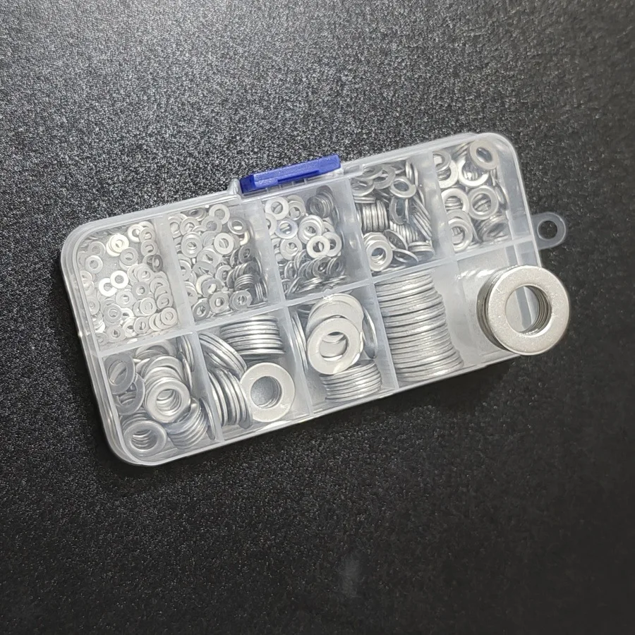 80-360pcs 304 stainless steel flat washer cross-border box gasket M2-M12