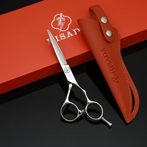 Tijeras de peluquería HISADA, máquina para cortar cabello de 5,5 pulgadas, material VG10, tijeras profesionales de alta calidad para peluquería