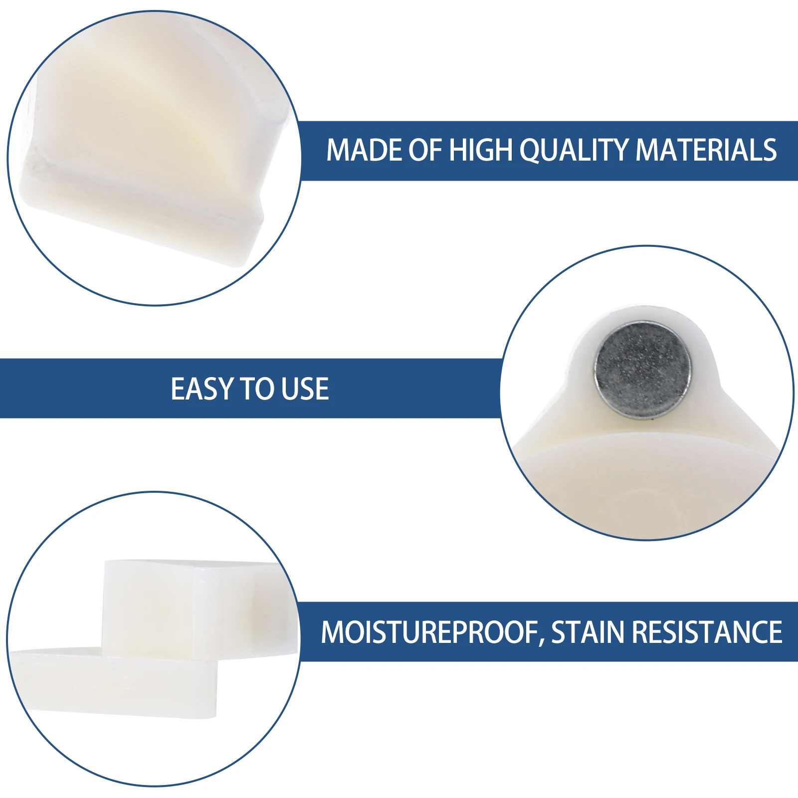 

40pcs Plastic Buckle Wardrobe Latch PP Cabinet Fasteners Shoe Cabinet Clip Closet Button Storage Rack