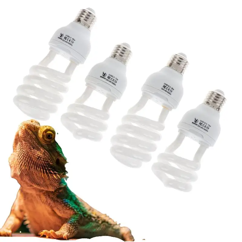 1Pcs Turtle Lizard Snake Reptiles Heating Lamps 13W/26W UV Rays Energy Saving Terrarium Basking Light 5.0 10.0 UVB Reptile Lamp - view 6