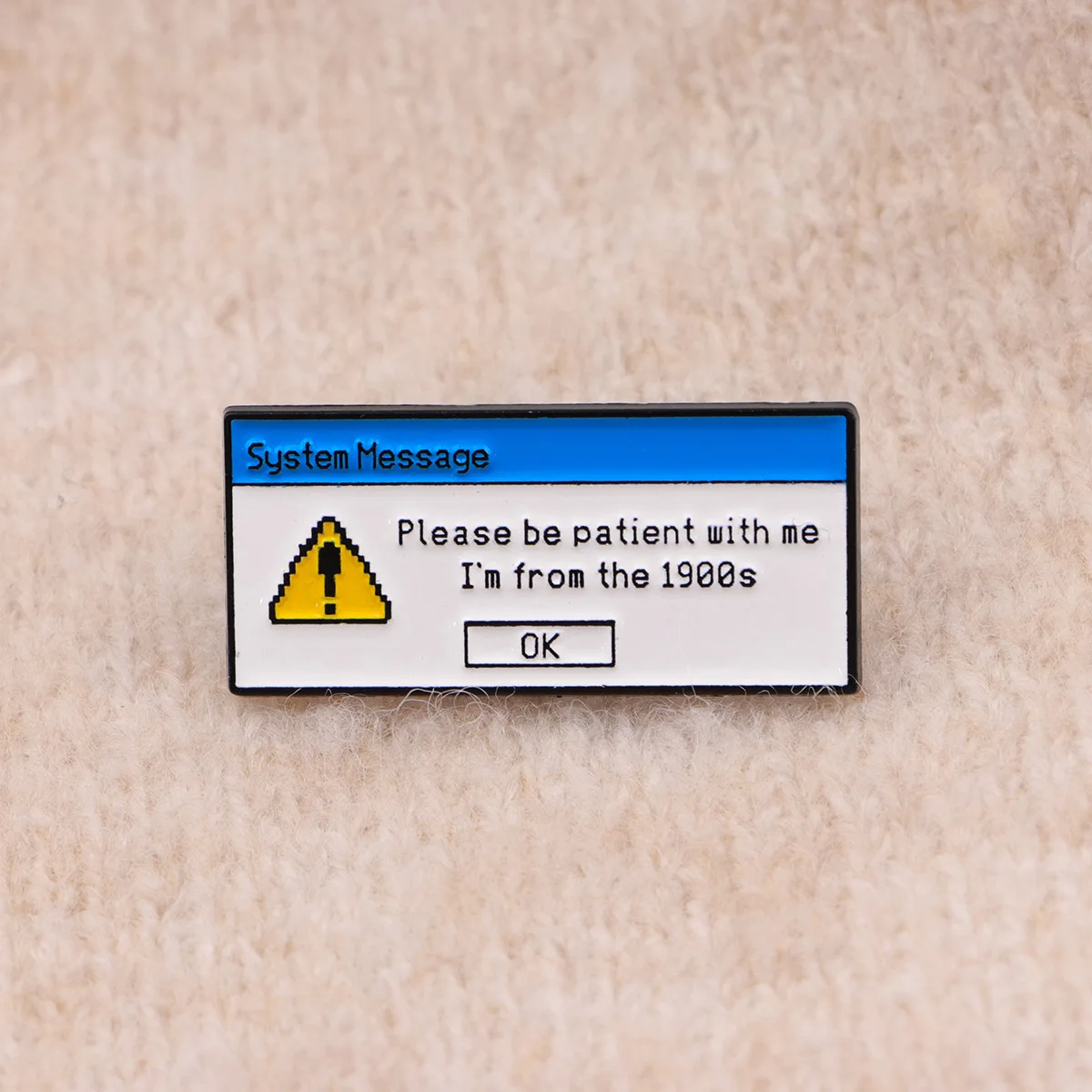 "رسالة النظام" المينا دبوس 90s بروش الصنوبر التلبيب شارة بدبابيس على ظهره الملابس والاكسسوارات مجوهرات الأزياء هدايا الأصدقاء #4