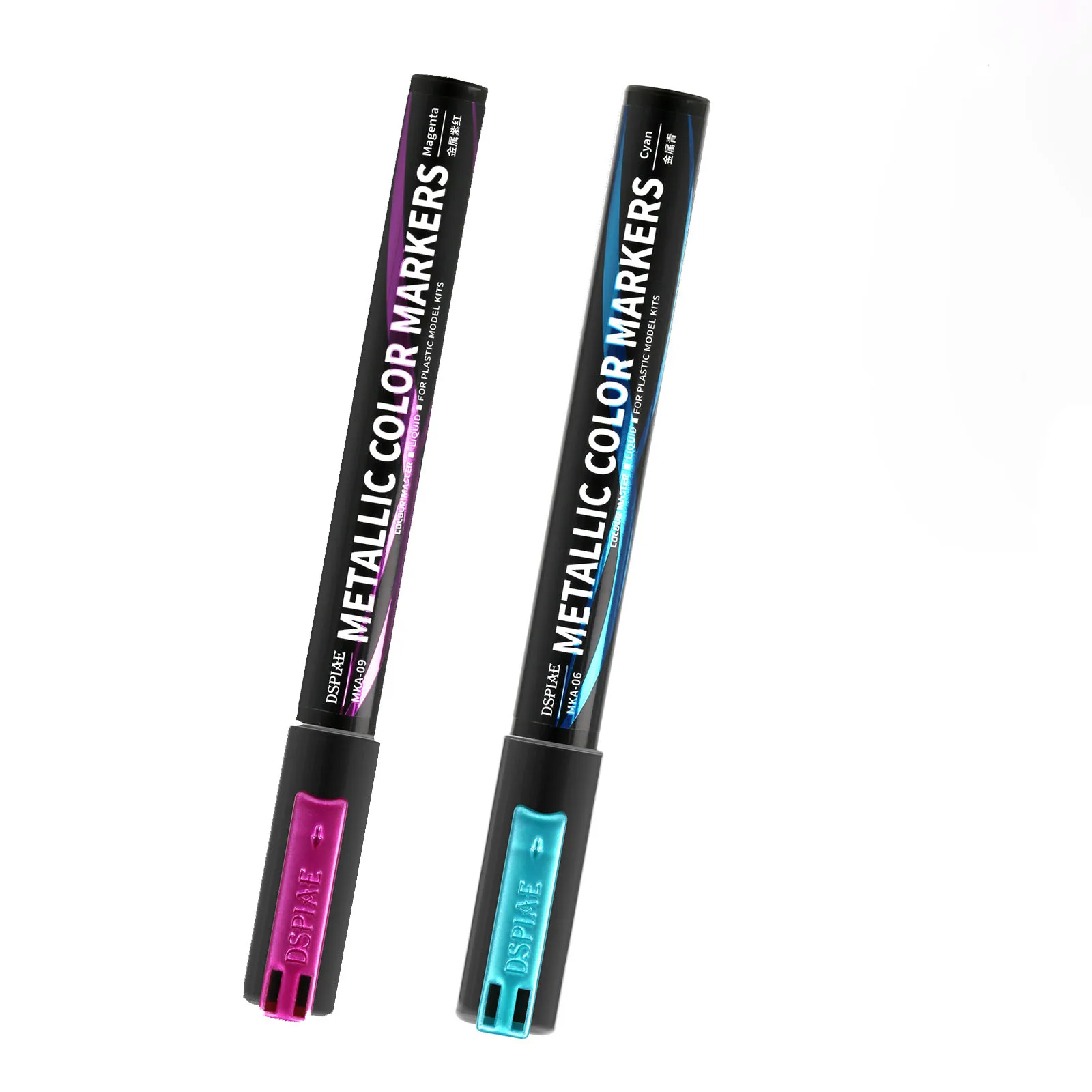 DSPIAE MKA Super Metallic Marker Brush Pen Environment-friendly Water-based Soft Head Sliver Gold Pink Red Blue Green Orange