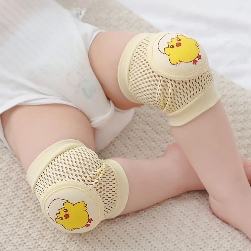 Cartoon-Tier-Knieschoner für Babys, dünne Sommer-Krabbelschutzpolster, Anti-Fall-Lernlaufausrüstung für Säuglinge und Kleinkinder – Detail 5