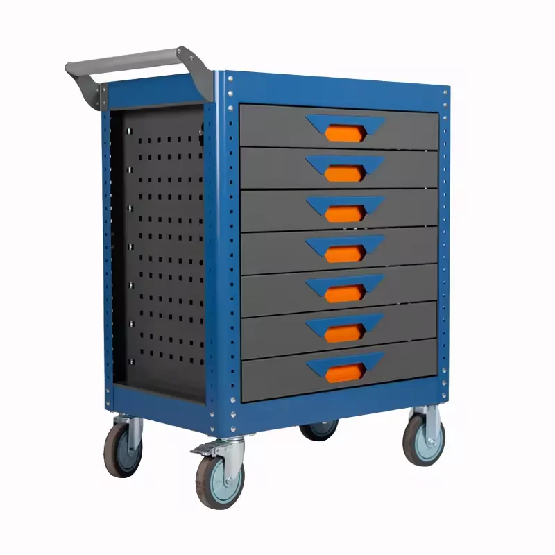

7 Drawers Heavy Hardware Tool Trolley Lockable Tool Cart Auto Repair Tool Cabinet