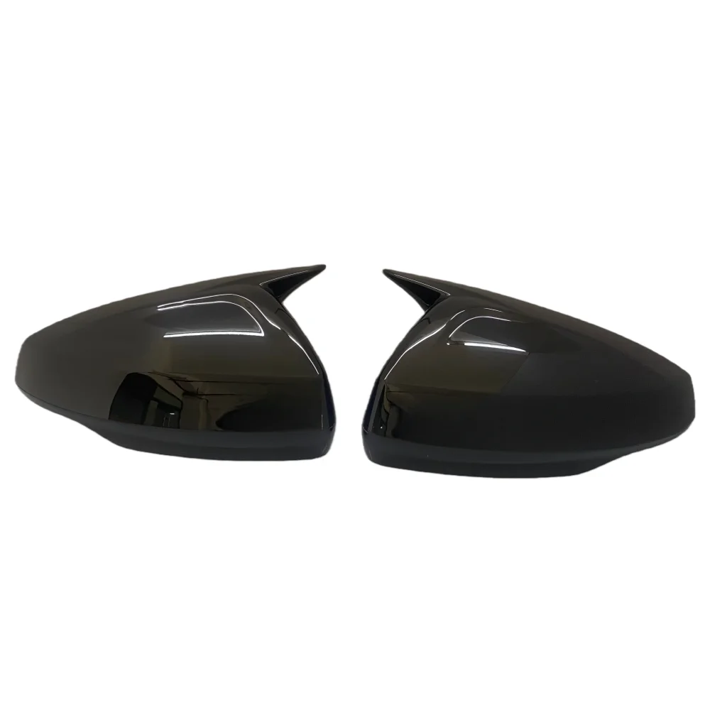 Rear View Mirror Cover For Volkswagen For VW Polo Mk6 AW GTI 2018-2021 OX Horn Car Caps Shell Trim Carbon Fiber Look Exterior